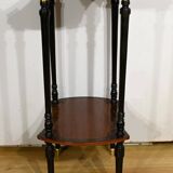 Double-Top Flying Table in Mahogany and Ebonized Pear Wood, Napoleon III Style – 1930