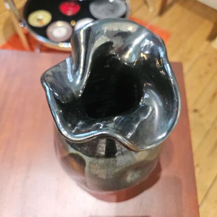 Vintage ceramic vase by Thomas Buxo - 1960s modernist design