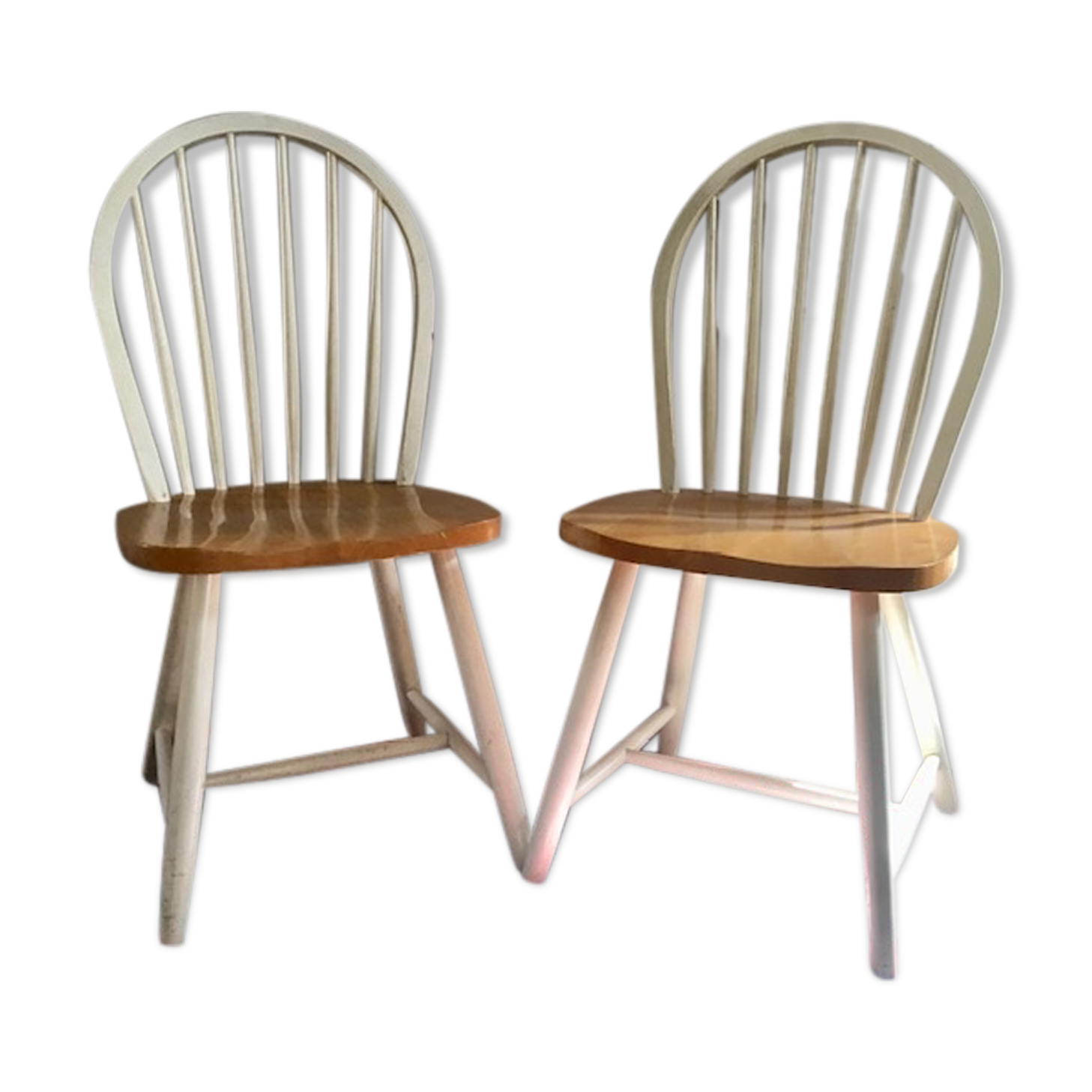Pair of vintage Ercol style chairs