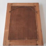 Miroir dans un cadre en bois ancien gris clair shabby chic 46x57cm