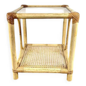 Table d'appoint en rotin