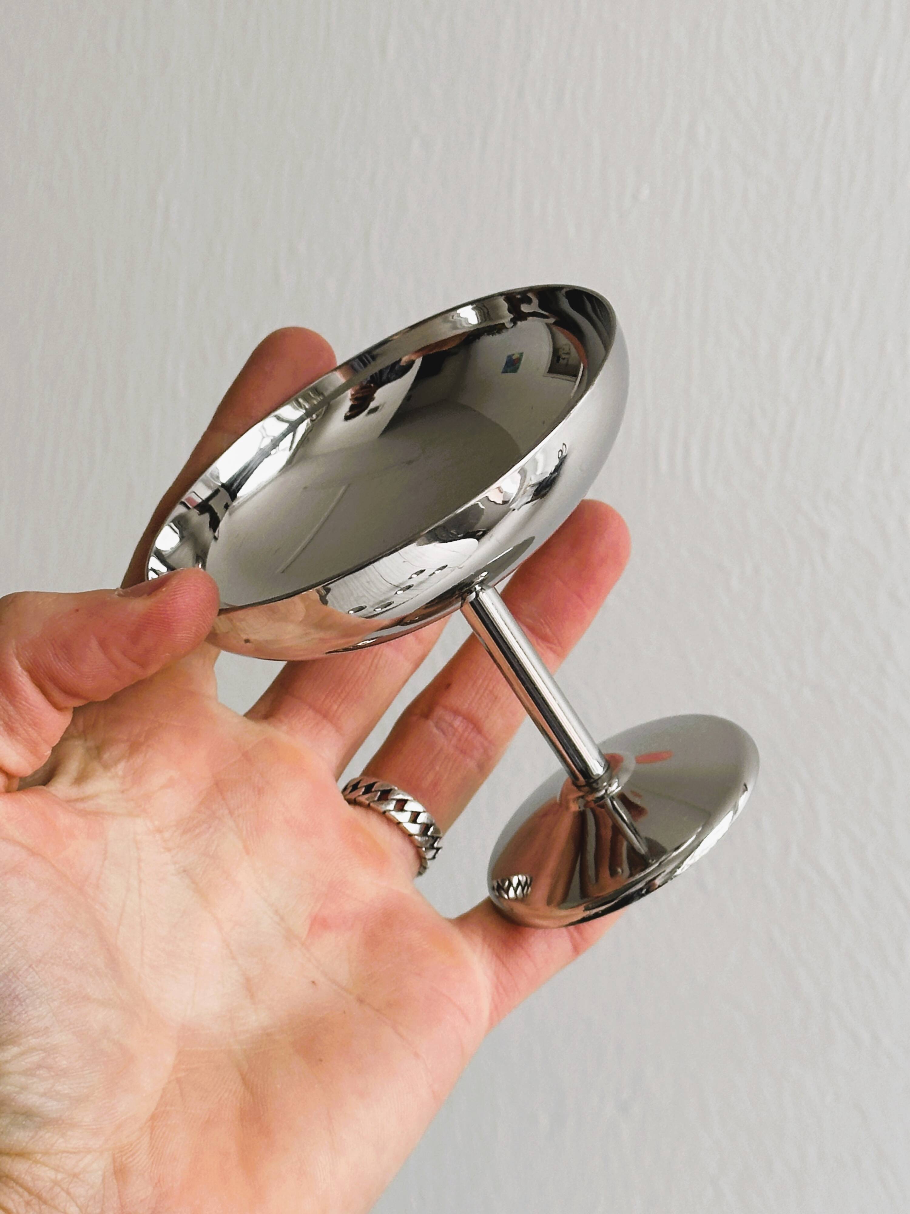 6 stainless steel footed bowls, Letang Remy style