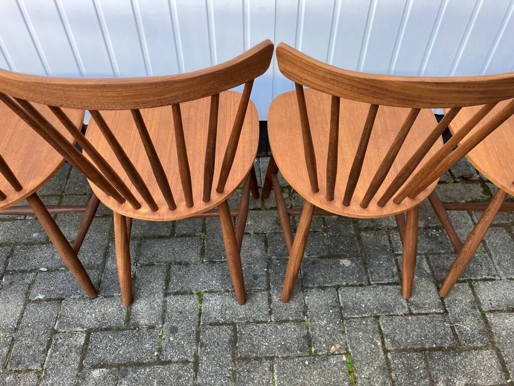 Set of 4 "SH41" Chairs by Yngve Ekström, NESTO Sweden 1960s