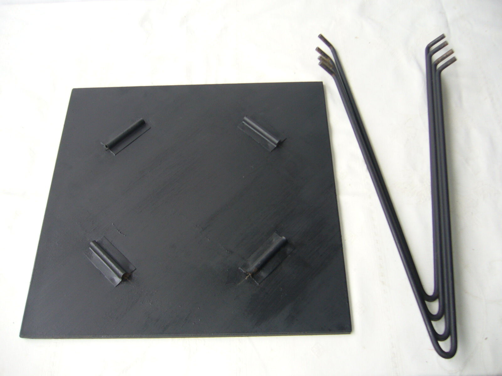 Black metal vintage side table