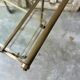 Vintage brass rolling dessert trolley