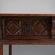 Antique carved Oak Spanish Console Table with Drawers, 18th Century