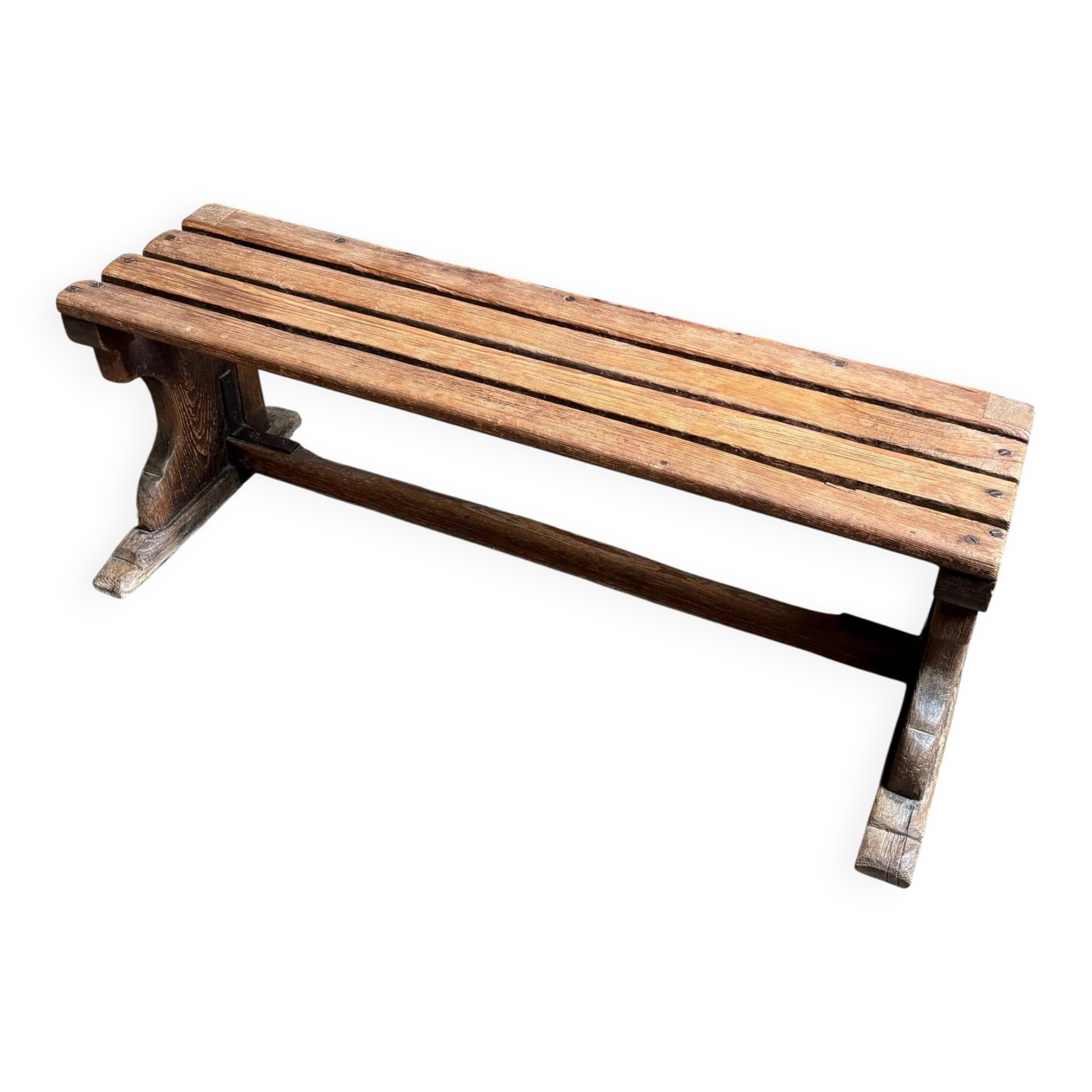 Wooden slatted bench ☐ 97 x 40 cm