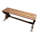 Wooden slatted bench ☐ 97 x 40 cm