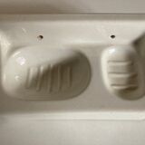 Bathroom door art deco ceramic soap holder