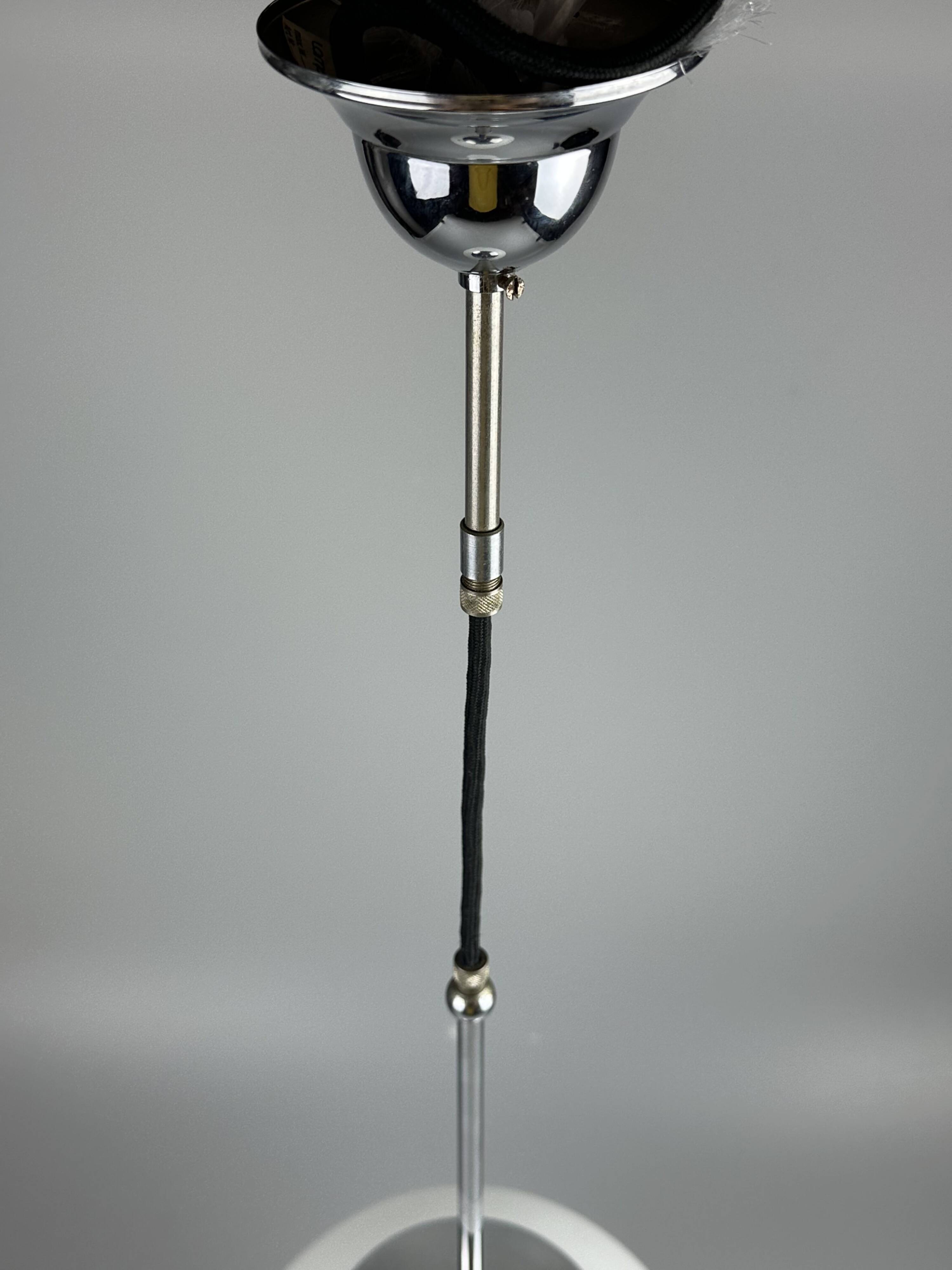 1960s and 1970s Globe Lamp, Hanging Lamp, Glass Ceiling Lamp, Space Age Des