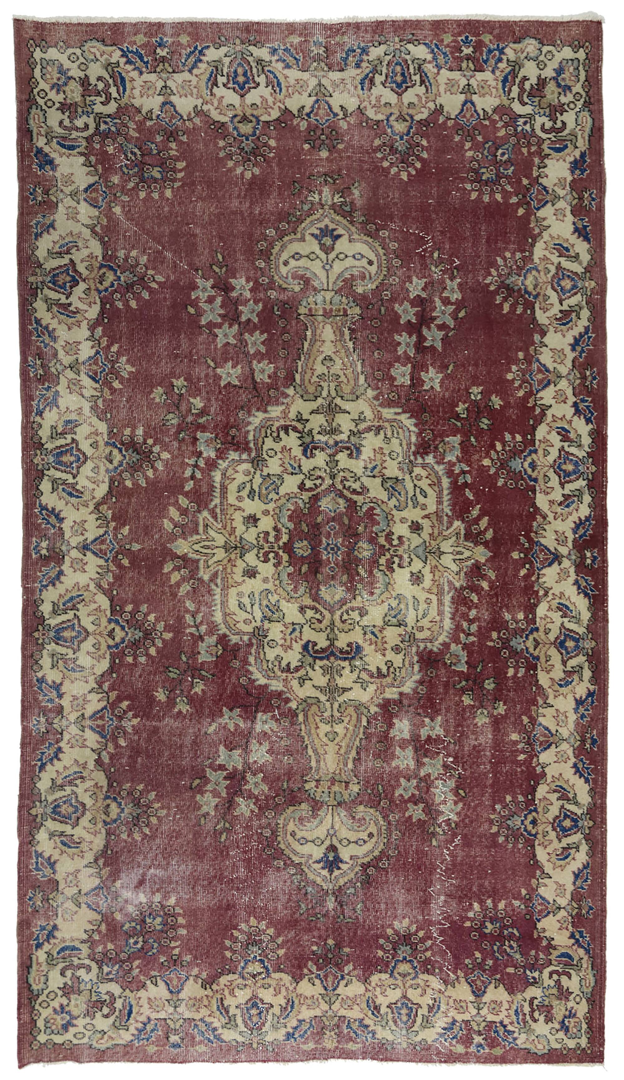 One-of-a-Kind Turkish Handwoven Vintage Rug - Timeless Vintage Elegance 286x 162 cm