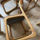 Set of 6 baumann chairs model sled sled circa 1960