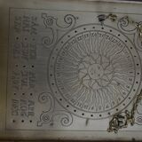 Drink with wooden keys solar perpetual calendar