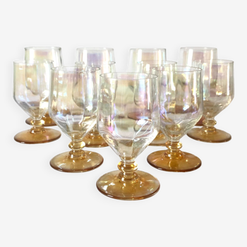 11 vintage shot glasses