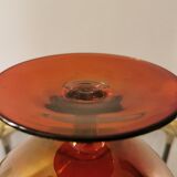 Vintage glass ball vase blown from Italy