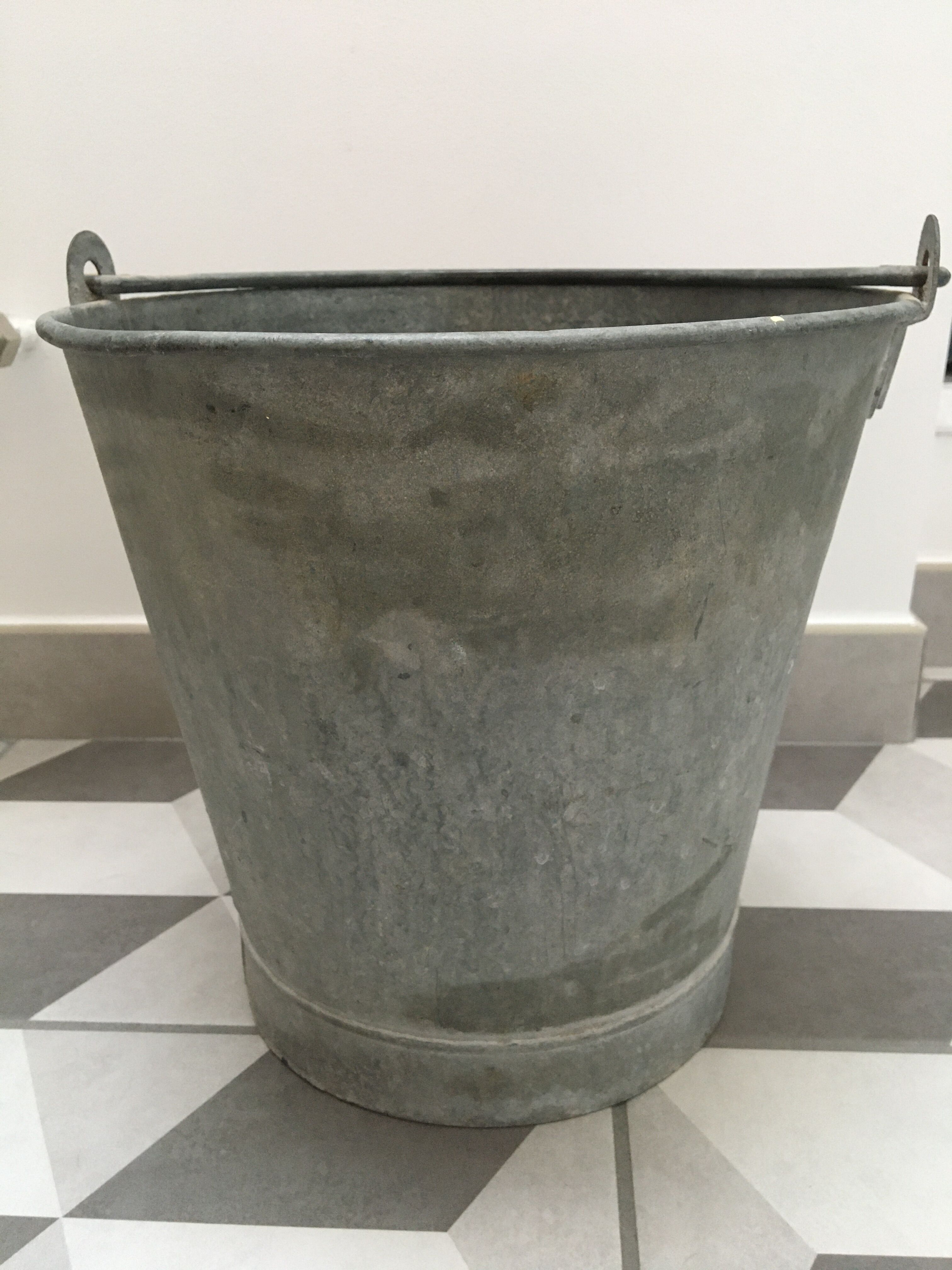 Old zinc bucket