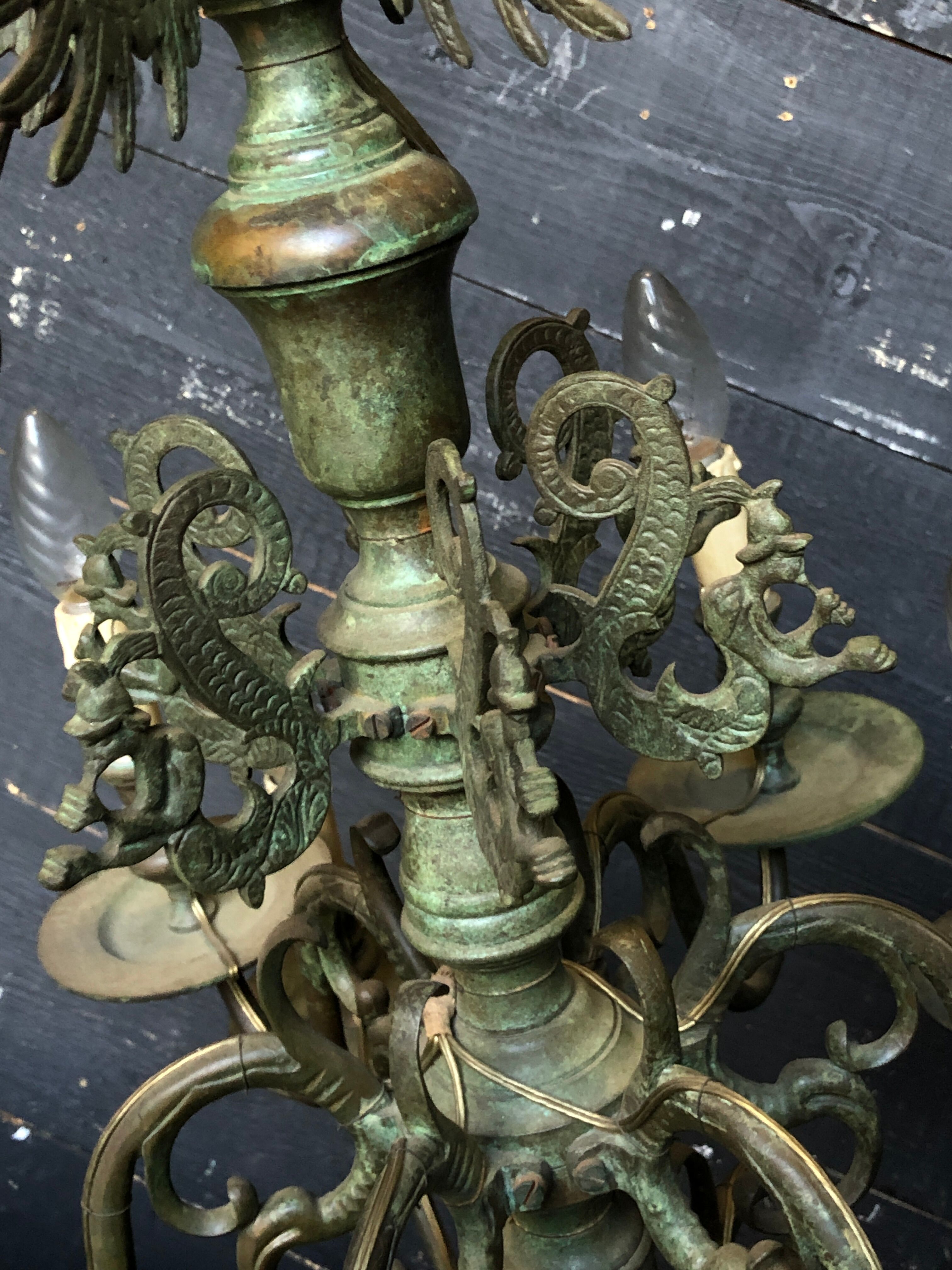 Lustre en bronze