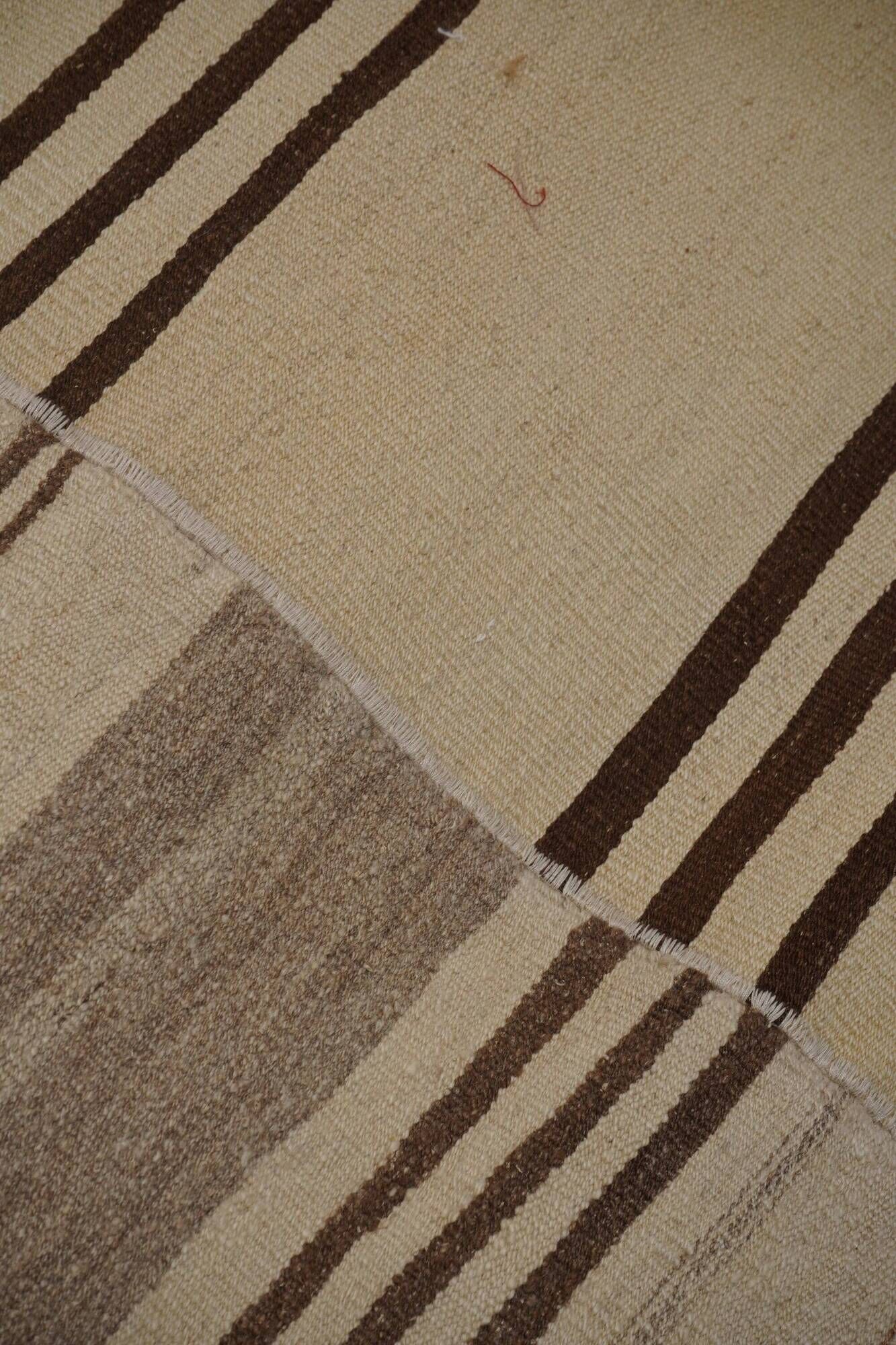 Vintage Turkish kilim handwoven 238x336 cm