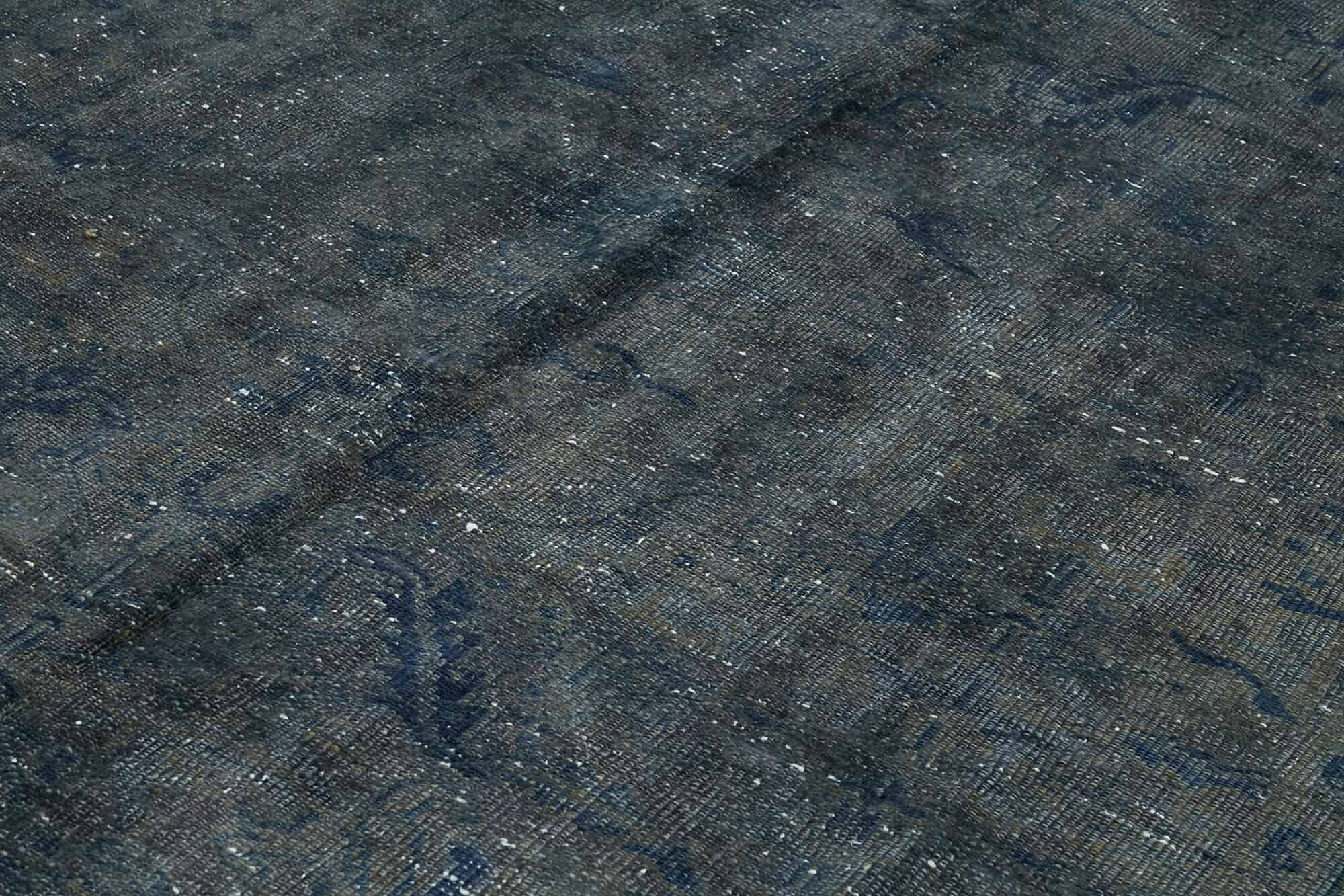 Handmade oriental contemporary 1980s 231 cm x 345 cm grey wool carpet