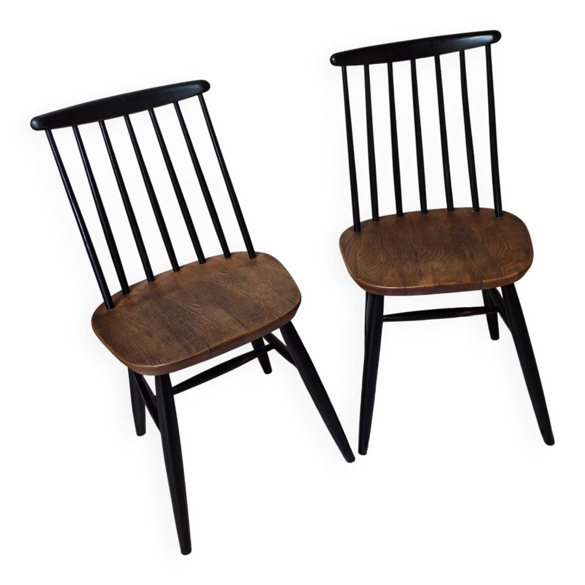 Lot de 2 chaises scandinaves type Fanett