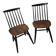 Lot de 2 chaises scandinaves type Fanett