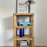 Vintage light bamboo shelf