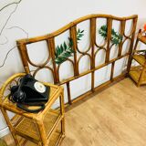 Rattan headboard