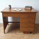 Vintage 1960 Desk in Oak - Scandinavian Design - 5 Drawers