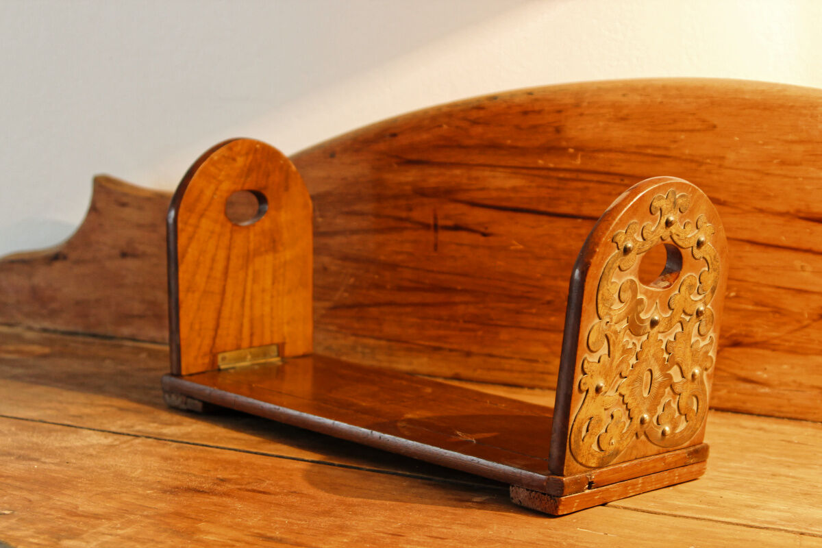 Mahogany and chiseled brass book greenhouse