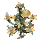 Lustre vintage à fleurs, 5ampoules