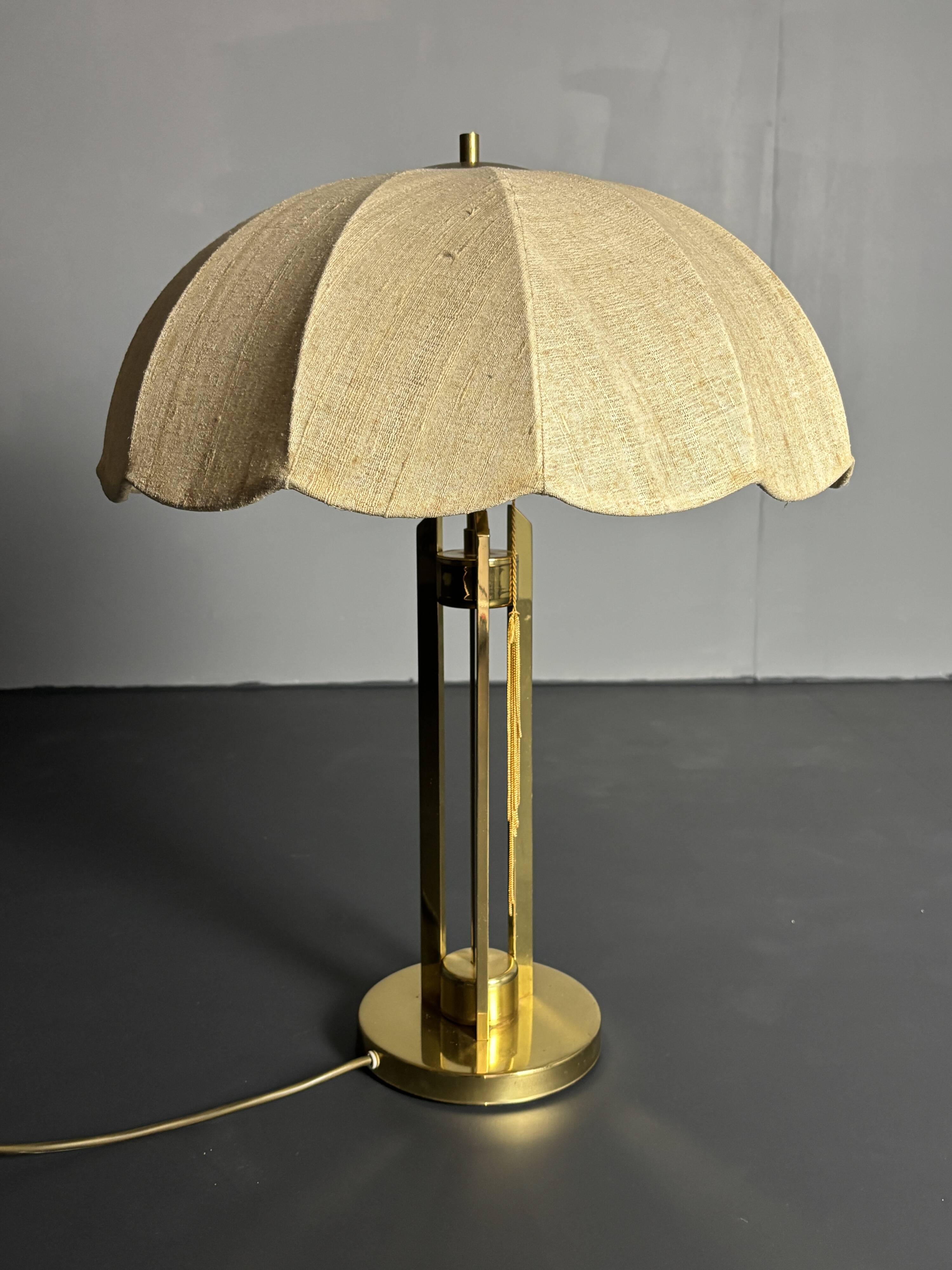 Lampe de table champignon en laiton du milieu du siècle, Autriche, années 1960-1970