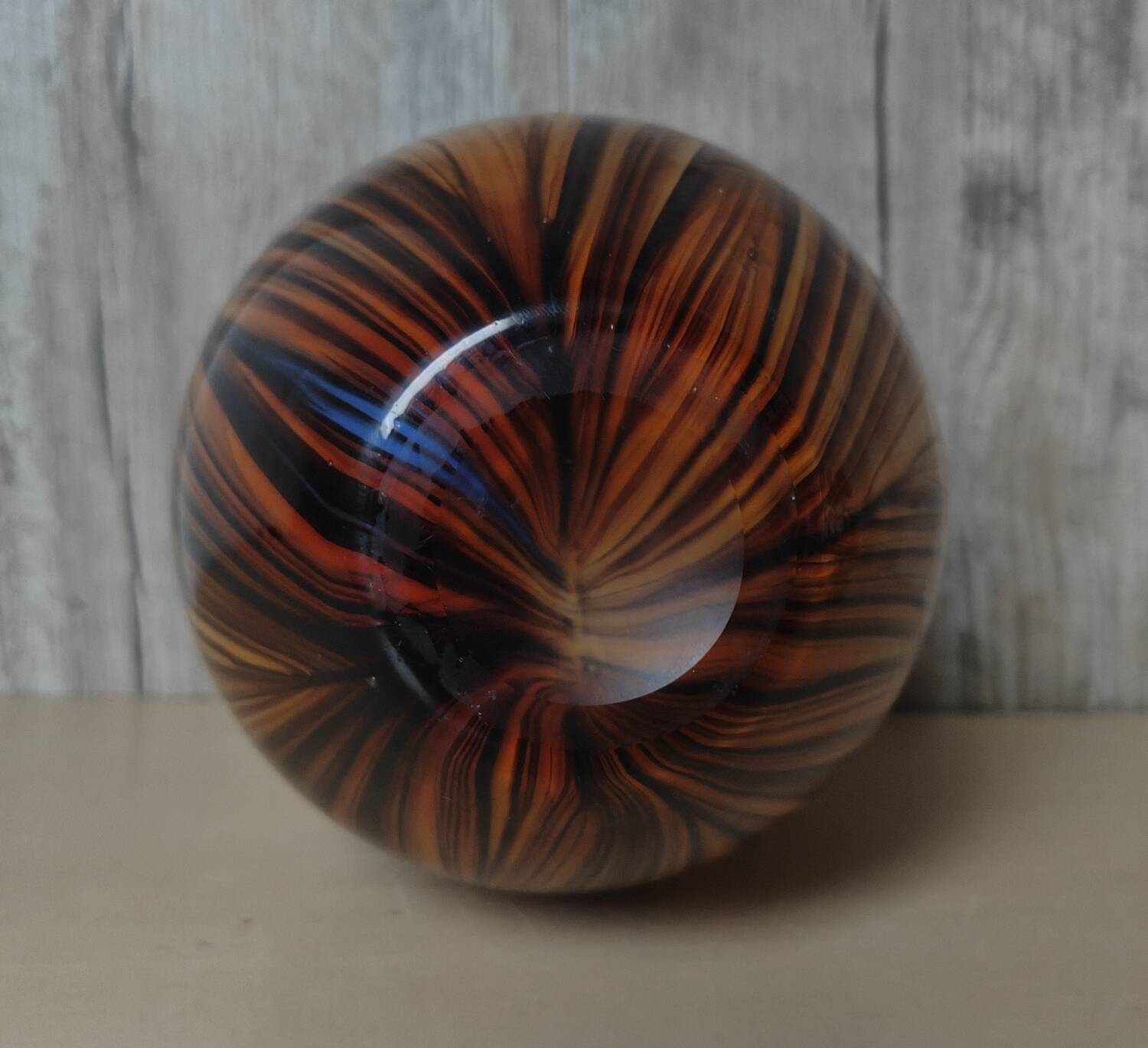 Striped Murano vase