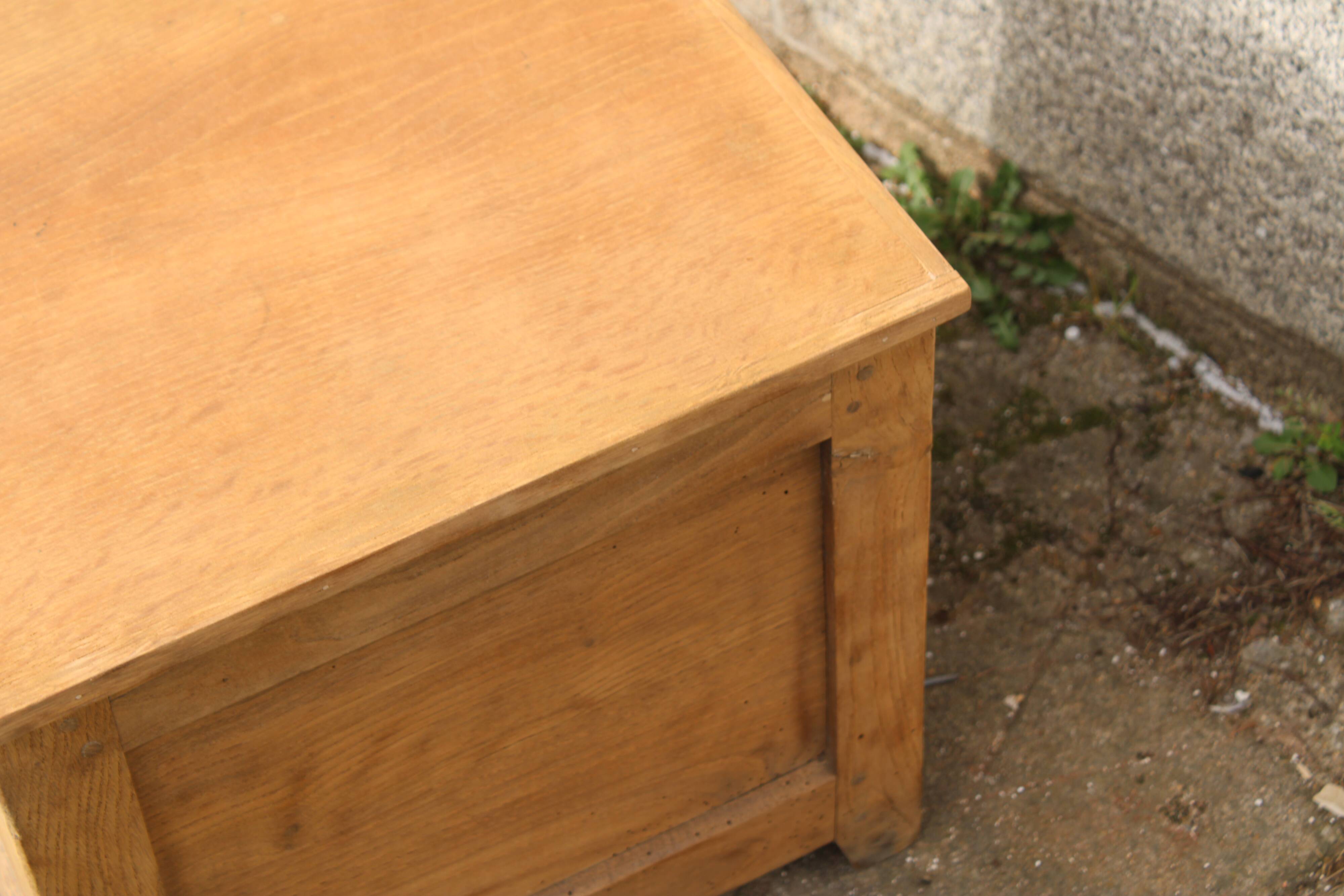 Small antique wooden chest – sandblasted