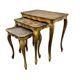 Set of 3 vintage Florentine nesting tables.