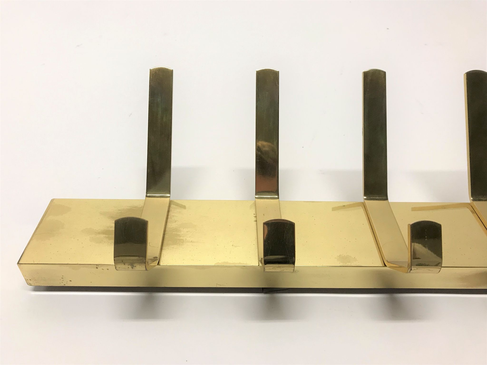 Vintage brass coat rack, 1970