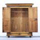 Rustic Farmhouse Folk Art Painted Bridal Cabinet