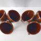 Paire de vases aux 3 cornes vintage 1960