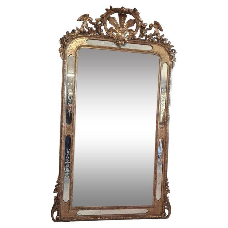 19th century Parecloses mirror 167 x 99