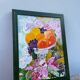 Peinture bouquet de fleurs tableau signé