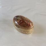 Petite boite à bijoux ovale  ancienne