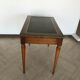 Louis XVI style desk, leather top with two side zippers