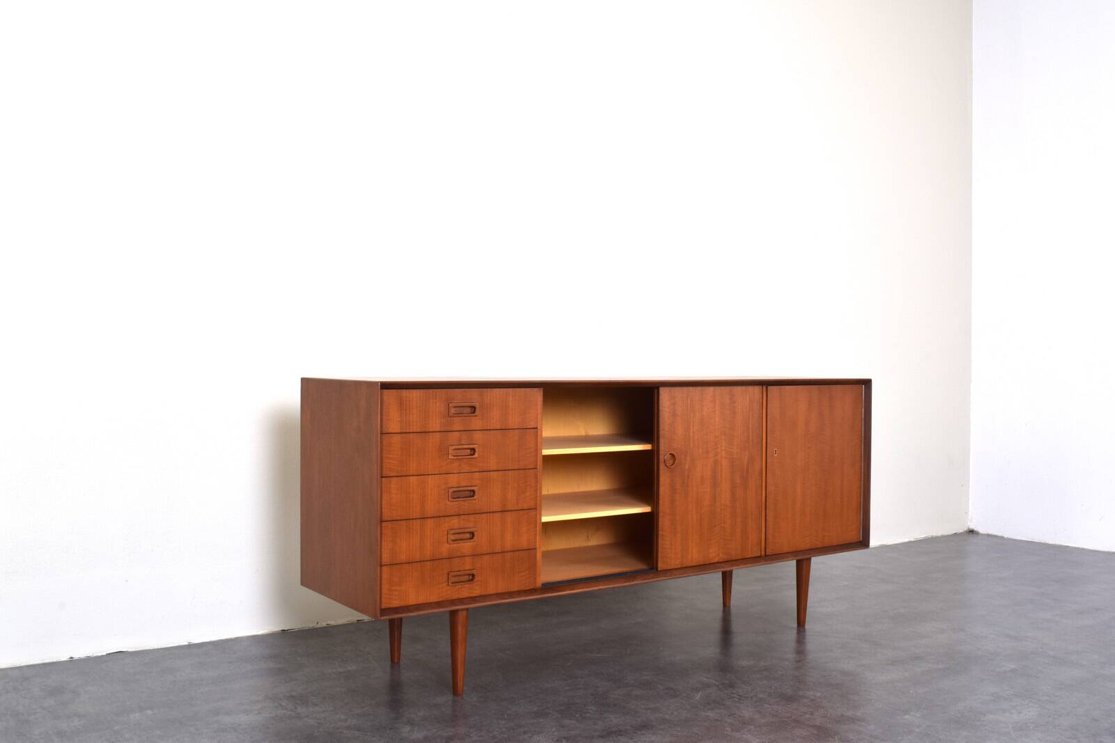 Mid-Century Danish Teak Sideboard, 1960s.