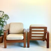 Vintage Danish teak easy chairs