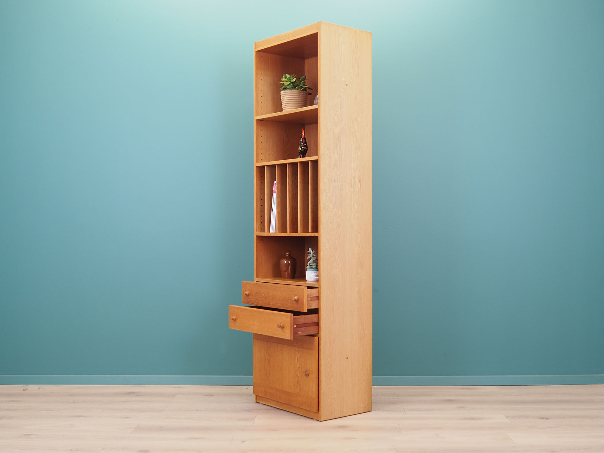 Ash bookcase, Danish design, 1970s, production: Skovby Møbelfabrik