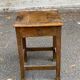 19th century farmhouse stool in solid oak
