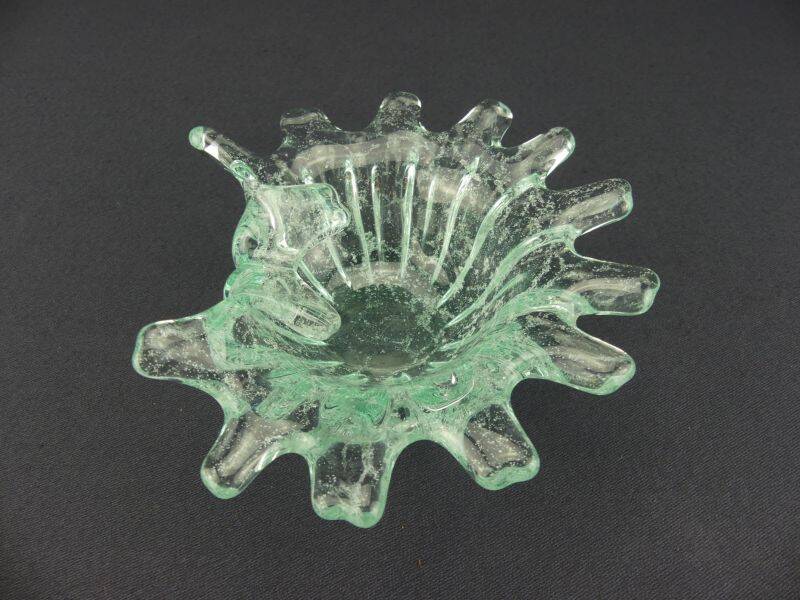 Coupe vide-poche en verre bullé