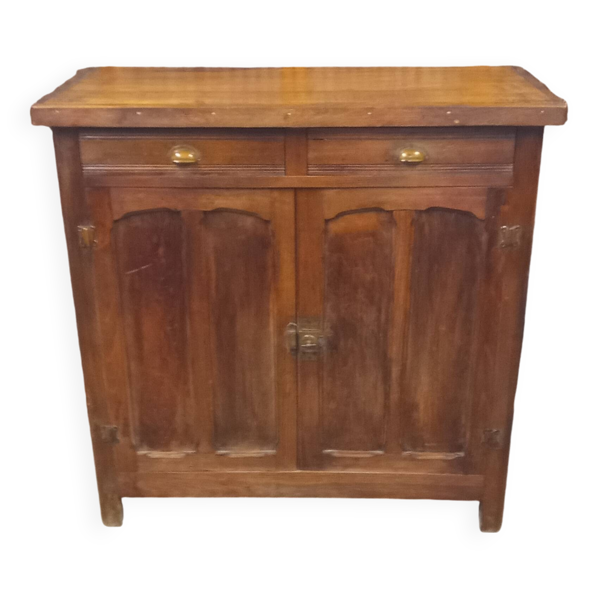 Vintage old Parisian low sideboard