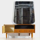 Mid century design dressing table in teak with stylish legs, 1960s