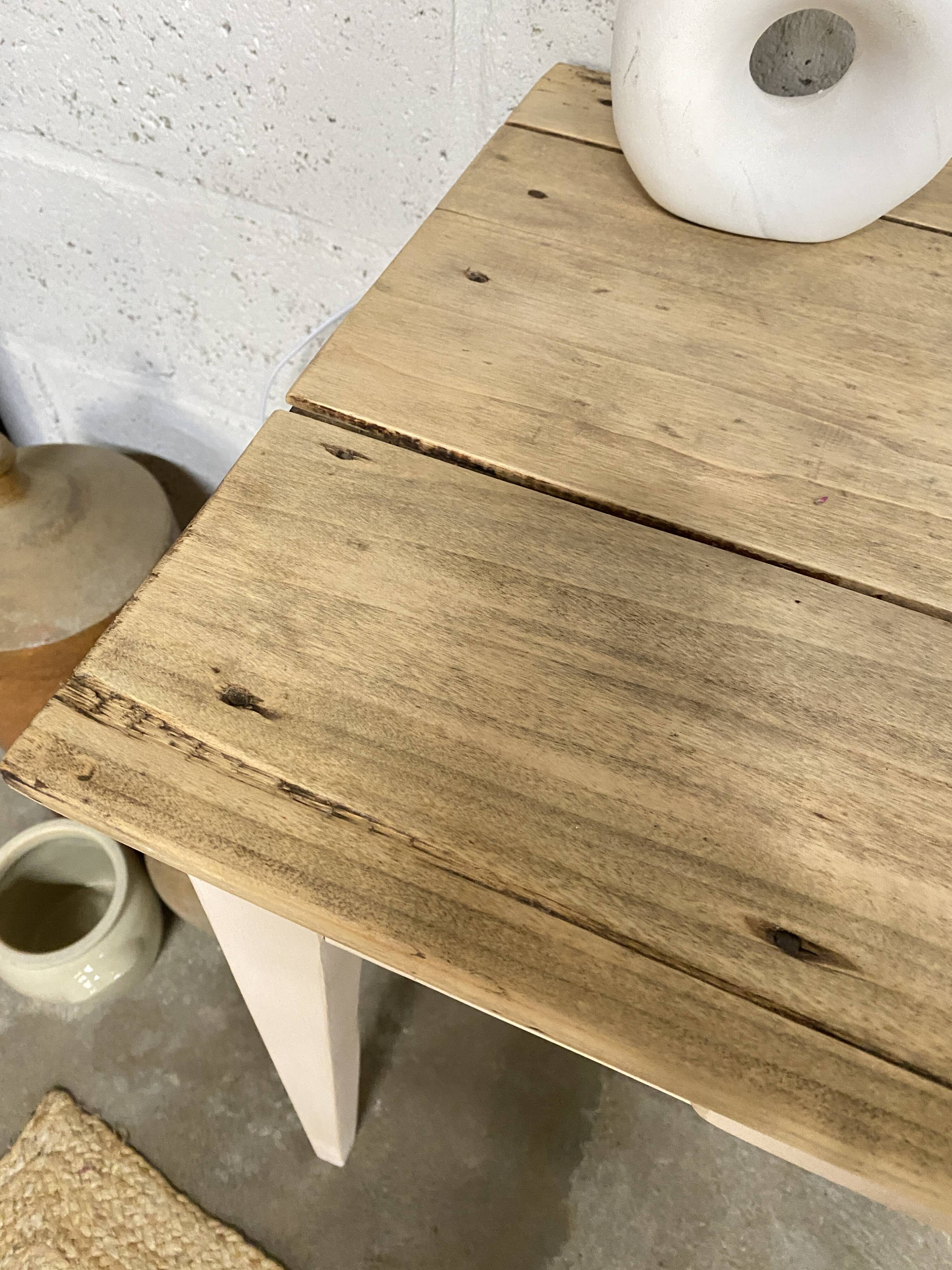 Small renovated farmhouse table or desk.