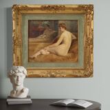 20th century female nude, painting signed P. Sieffert